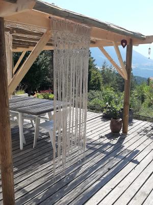 Pergola bois à Sinard